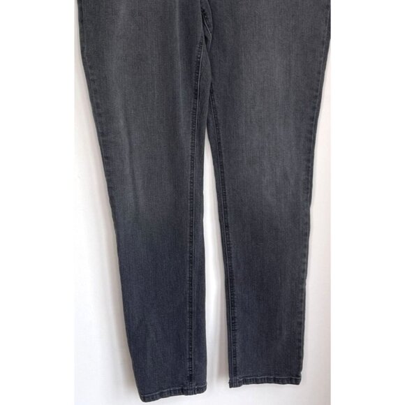 Ruff Hewn Gray Distressed Denim Jeans Skinny Leg Size 16 - Picture 3 of 10